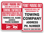 Permit Parking Only Signs