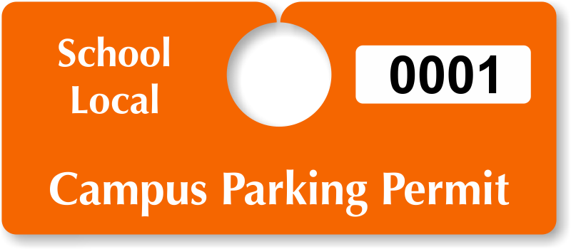 Customizable Student Parking Permits