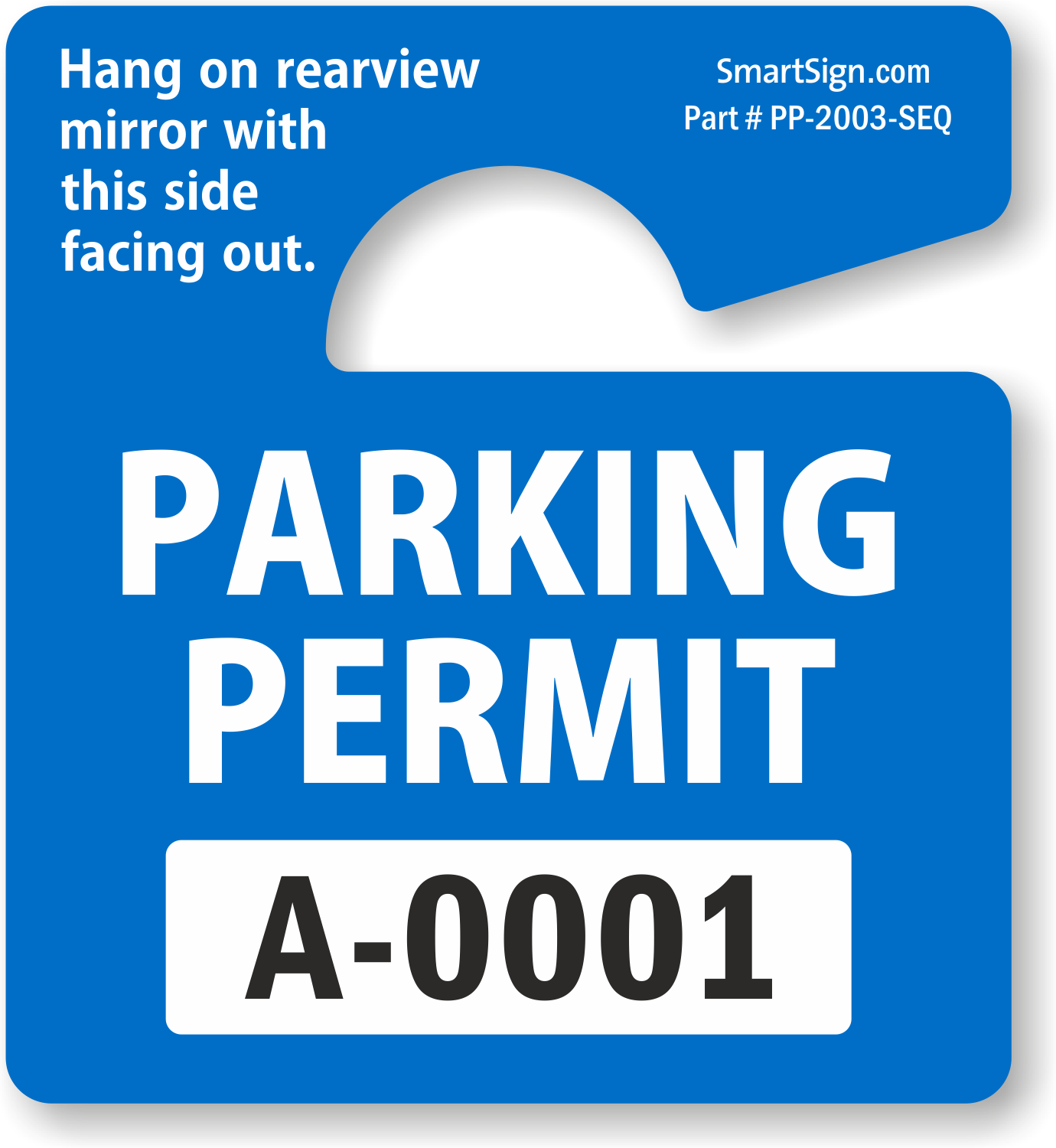 Parking Hang Tag Template