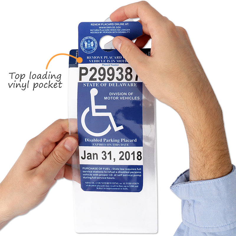 MirrorTag Silver Magnetic Handicap Parking Placard Holder, SKU: TG-1327