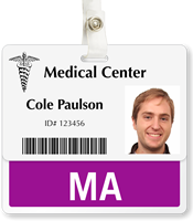 MA Badge Buddy For Horizontal ID Cards