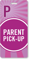 Parent Pick-Up Pass Backpack Tag for Schools