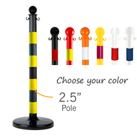 2.5 in. Pole Stanchions Standard Duty