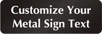 Custom DiamondPlate aluminum door sign rounded corners and permanent adhesive