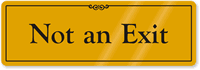 Gold DiamondPlate™ Door Sign