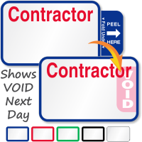 Tab Expiring Contractor Labels Book