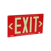 1 Sided Red Background. Glowing Letters