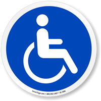 Accessible ISO Circle Sign