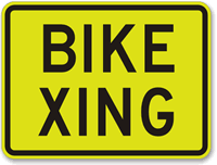 Fluorescent Diamond Grade School Sign