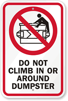 Do Not Climb In Or Around