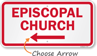 Episcopal  with Arrow