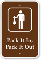 Pack It In Out Campground Sign
