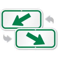 Downwards Pointing Green Arrow