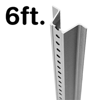 Municipal U-Channel Sign Post - 6' tall