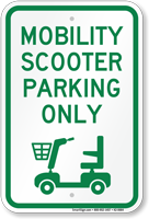 Mobility Scooter Parking Only