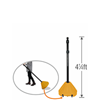 Safety Yellow Roll 'n' Pole Sign Holder