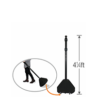 Roll 'n' Pole Black Sign Holder 48in. Pole