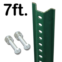 Standard U-Channel Sign Post - 7' tall