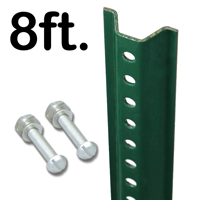Standard U Channel Sign Post   8' tall