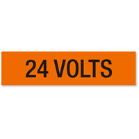 24 Volts Marker Label Large (2 1/4in. x 9in.)