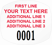 Oval Custom Template  Numbering
