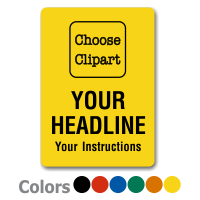 Choose Clipart Add Headline and Instructions Label
