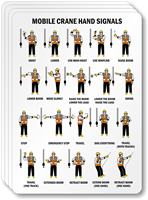 Mobile Crane Hand Signals Label | Crane Signalman Images