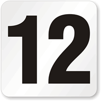 12 Pool Depth Marker