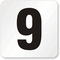 9 Pool Depth Marker