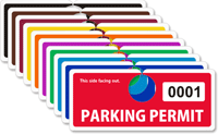 ToughTag™ Mirror Parking Permits (non-blocking)