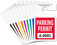 ToughTag™ Standard Sized Rearview Mirror Parking Passes