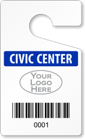 Plastic ToughTags™ for Bar Coded Parking Permits