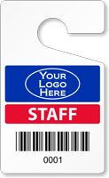 Plastic ToughTags™ for Bar Coded Parking Permits