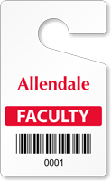 Plastic ToughTags™ for Bar Coded Parking Permits