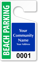 Plastic ToughTags™ for Beach Parking Permits