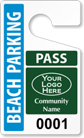 Plastic ToughTags™ for Beach Parking Permits