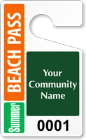 Plastic ToughTags™ for Beach Parking Permits