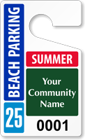 Plastic ToughTags™ for Beach Parking Permits