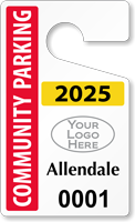 Plastic ToughTags™ for Community Parking Permits