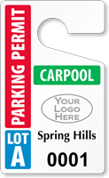 Plastic ToughTags™ for Community Parking Permits