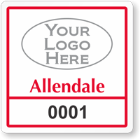 Custom Reserve Parking Permit Decal With Logo