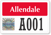 Create Tamper Evident Hologram Permit Decals with Big Numbering
