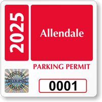 Create Tamper Evident SecuraPass Hologram Permit Parking Decals