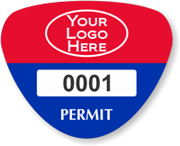 Customizable Parking Permit Bumper Sticker With Logo