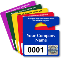 Customized Parking Permit Mini Hang Tag