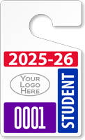 Plastic ToughTag™ for High School Parking Permits