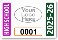 High School Window Decal 2 in. x 3 in.