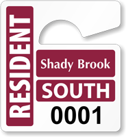 Plastic ToughTags™ Parking Permits, Mini