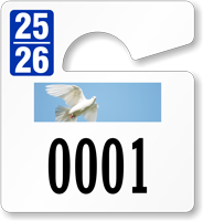 Plastic ToughTags™ Parking Permits, Mini