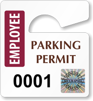 Plastic ToughTags™ Parking Permits, Mini